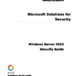 خرید و دانلود نسخه کامل کتاب Microsoft Windows Server 2003 Security Guide