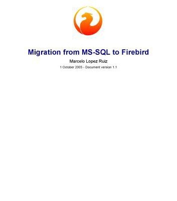 خرید و دانلود نسخه کامل کتاب Migration from MS-SQL to Firebird