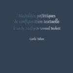 خرید و دانلود نسخه کامل کتاب Modalites po(i)etiques de configuration textuelle : le cas de Molloy de Samuel Beckett. (Faux Titre)