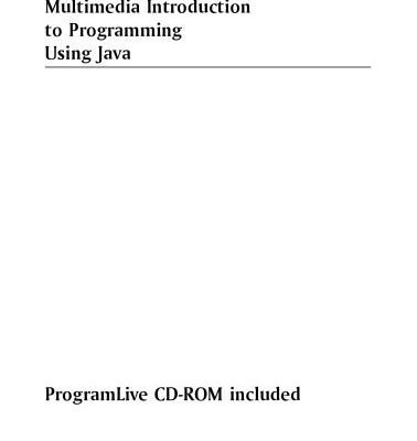 خرید و دانلود نسخه کامل کتاب Multimedia introduction to programming using Java