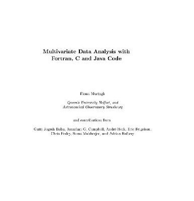 خرید و دانلود نسخه کامل کتاب Multivariate Data Analysis with Fortran, С and Java Code