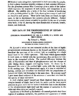 خرید و دانلود نسخه کامل کتاب New Data on the Phosphorescence of Certain Sulphides (1916)(en)(4s)