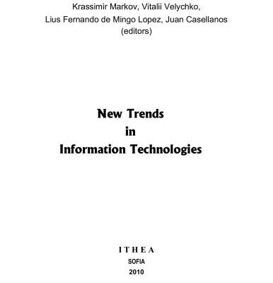 خرید و دانلود نسخه کامل کتاب New Trends in Information Technologies