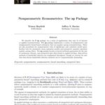 خرید و دانلود نسخه کامل کتاب Nonparametric Econometrics: The np Package + Code