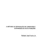خرید و دانلود نسخه کامل کتاب O Método de Separação de Variáveis e Expansão em Auto-Funções