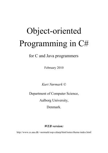 خرید و دانلود نسخه کامل کتاب Object-oriented Programming in C# for C and Java programmers_686fb993c3050.jpeg خرید و دانلود نسخه کامل کتاب Object-oriented Programming in C# for C and Java programmers