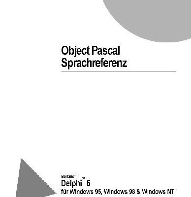 خرید و دانلود نسخه کامل کتاب Object Pascal Sprachreferenz