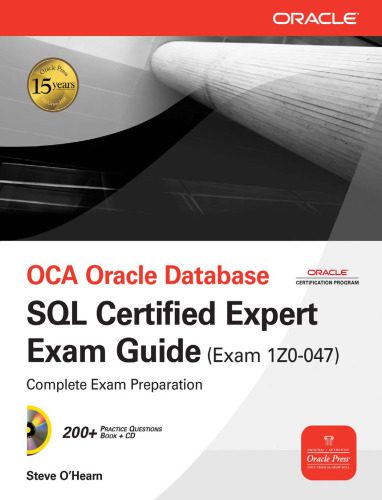 خرید و دانلود نسخه کامل کتاب OCA Oracle Database SQL Expert Exam Guide: Exam 1Z0-047 (Osborne Oracle Press Series)_6866ef437258b.jpeg خرید و دانلود نسخه کامل کتاب OCA Oracle Database SQL Expert Exam Guide: Exam 1Z0-047 (Osborne Oracle Press Series)
