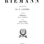 خرید و دانلود نسخه کامل کتاب Oeuvres mathématiques de Riemann