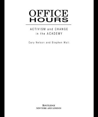 خرید و دانلود نسخه کامل کتاب Office Hours: Activism and Change in the Academy