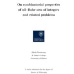 خرید و دانلود نسخه کامل کتاب On combinatorial properties of nil-Bohr sets of integers and related problems