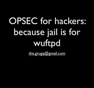 خرید و دانلود نسخه کامل کتاب OPSEC for hackers: because jail is for wuftpd