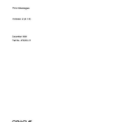 خرید و دانلود نسخه کامل کتاب Oracle 8i Errors