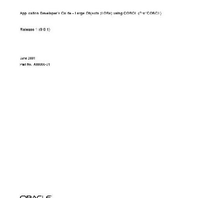 خرید و دانلود نسخه کامل کتاب Oracle 9i. Application Developers Guide – Large Objects (LOBs) using COBOL (Pro COBOL)