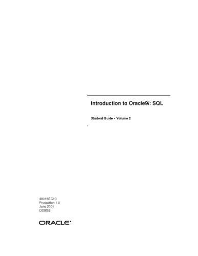 خرید و دانلود نسخه کامل کتاب Oracle 9i Introduction to SQL Part II_68679aaf908b7.jpeg خرید و دانلود نسخه کامل کتاب Oracle 9i Introduction to SQL Part II