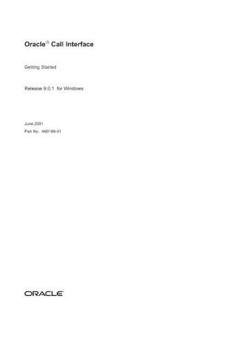 خرید و دانلود نسخه کامل کتاب Oracle Call Interface Getting Started (Part No A90166-01) (Release 9 0 1) (2001)_6867bac02c911.jpeg خرید و دانلود نسخه کامل کتاب Oracle Call Interface Getting Started (Part No A90166-01) (Release 9 0 1) (2001)