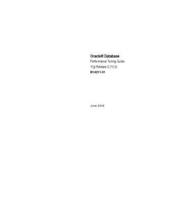 خرید و دانلود نسخه کامل کتاب Oracle Database Performance Tuning Guide, 10g Release 2 (10.2) b14211