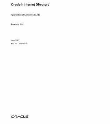 خرید و دانلود نسخه کامل کتاب Oracle Internet Directory Application Developer’s Guide (Part No A90152-01) (Release 9 0 1)