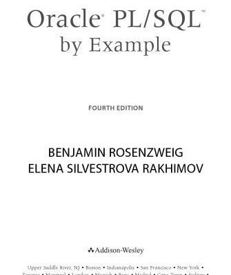 خرید و دانلود نسخه کامل کتاب Oracle PL/SQL by example