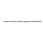 خرید و دانلود نسخه کامل کتاب Oracle PL/SQL Language Pocket Reference