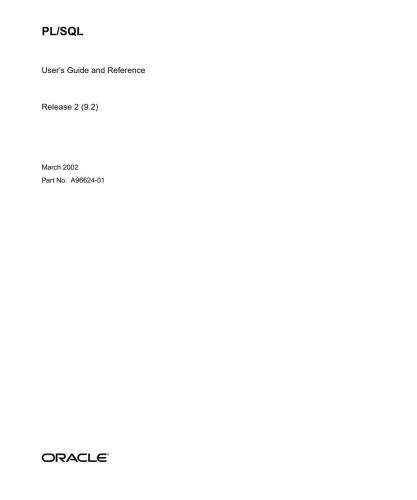 خرید و دانلود نسخه کامل کتاب Oracle PL/SQL User’s Guide and Reference_6866eeeba593d.jpeg خرید و دانلود نسخه کامل کتاب Oracle PL/SQL User’s Guide and Reference