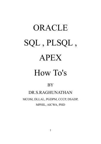 خرید و دانلود نسخه کامل کتاب Oracle SQL, PLSQL, APEX How To’s_6866f7f81e912.jpeg خرید و دانلود نسخه کامل کتاب Oracle SQL, PLSQL, APEX How To’s
