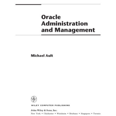 خرید و دانلود نسخه کامل کتاب Oracle9i Administration and Management