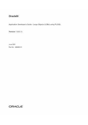 خرید و دانلود نسخه کامل کتاب Oracle9i Application Developer’s Guide (LOBs) using PL SQL (Part No A88882-01) (Release 1(9 0 1)) (2001)_6866eef140f9f.jpeg خرید و دانلود نسخه کامل کتاب Oracle9i Application Developer’s Guide (LOBs) using PL SQL (Part No A88882-01) (Release 1(9 0 1)) (2001)