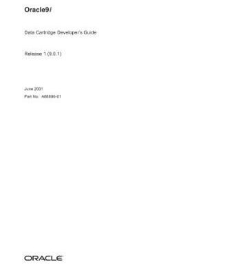 خرید و دانلود نسخه کامل کتاب Oracle9i Data Cartridge Developer’s Guide (Part No A88896-01) (Release 1 (9 0 1)) (2001)