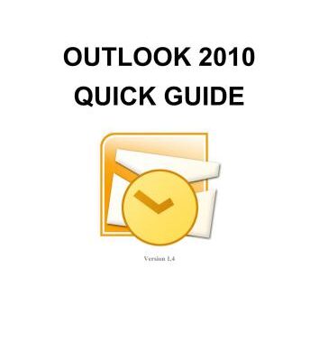 خرید و دانلود نسخه کامل کتاب Outlook 2010 Quick Guide. Version 1.4