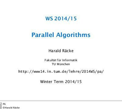 خرید و دانلود نسخه کامل کتاب Parallel Algorithms