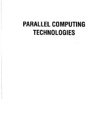 خرید و دانلود نسخه کامل کتاب Parallel computing technologies: proceedings of the International Conference, Novosibirsk, USSR, September 7-11, 1991