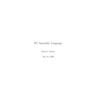 خرید و دانلود نسخه کامل کتاب PC Assembly Language