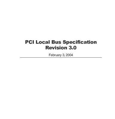 خرید و دانلود نسخه کامل کتاب PCI Local Bus Specification Revision 3.0