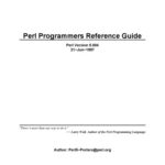 خرید و دانلود نسخه کامل کتاب Perl Programmers Reference Guide Perl, Version 5.004, 21−Jun−1997