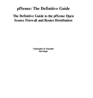 خرید و دانلود نسخه کامل کتاب pfSense – The Definitive Guide