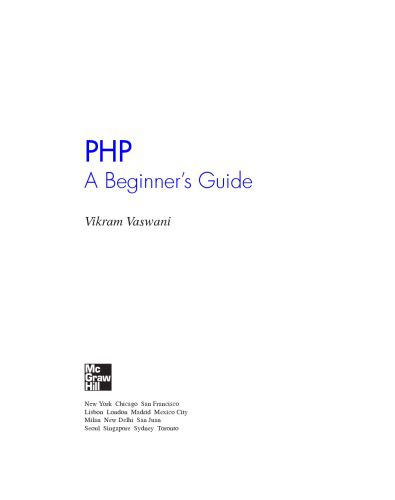 خرید و دانلود نسخه کامل کتاب PHP : a beginner’s guide_687679778bbfe.jpeg خرید و دانلود نسخه کامل کتاب PHP : a beginner’s guide