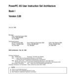 خرید و دانلود نسخه کامل کتاب PowerPC AS User Instruction Set Architecture Book I Version 2.00