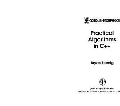 خرید و دانلود نسخه کامل کتاب Practical Algorithms in C