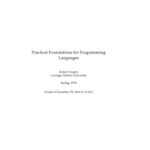 خرید و دانلود نسخه کامل کتاب Practical foundations for programming languages