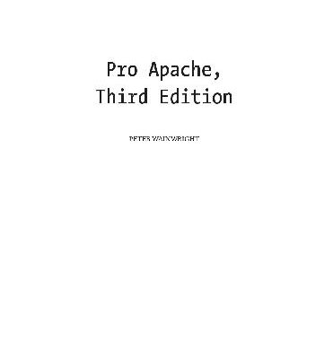 خرید و دانلود نسخه کامل کتاب Pro Apache