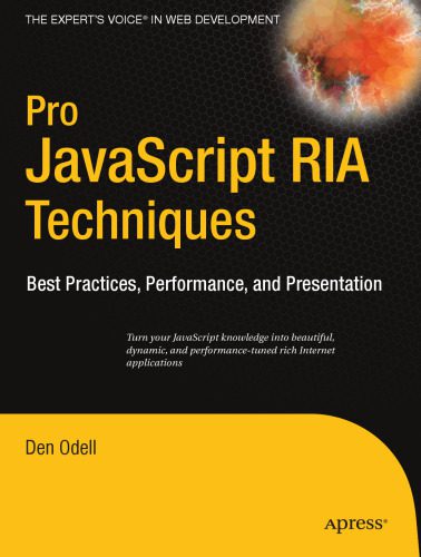 خرید و دانلود نسخه کامل کتاب Pro Javascript RIA Techniques Best Practices Performance And Presentation_687a1dce8bda2.jpeg خرید و دانلود نسخه کامل کتاب Pro Javascript RIA Techniques Best Practices Performance And Presentation