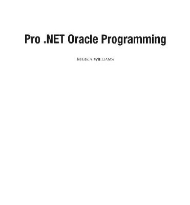 خرید و دانلود نسخه کامل کتاب Pro .NET Oracle Programming