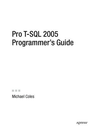 خرید و دانلود نسخه کامل کتاب Pro T-SQL 2005 Programmer’s Guide_6866f9eaae0b9.jpeg خرید و دانلود نسخه کامل کتاب Pro T-SQL 2005 Programmer’s Guide