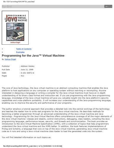 خرید و دانلود نسخه کامل کتاب Programming for the Java (TM) Virtual Machine_6873aa9ab9338.jpeg خرید و دانلود نسخه کامل کتاب Programming for the Java (TM) Virtual Machine