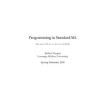 خرید و دانلود نسخه کامل کتاب Programming in Standard ML
