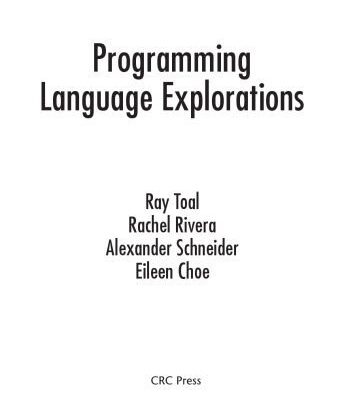 خرید و دانلود نسخه کامل کتاب Programming Language Explorations