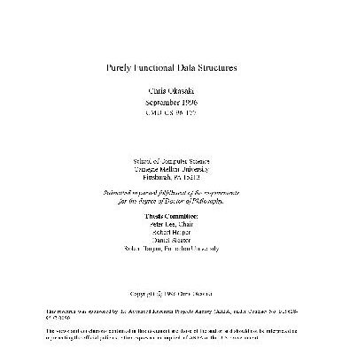 خرید و دانلود نسخه کامل کتاب Purely Functional Data Structures
