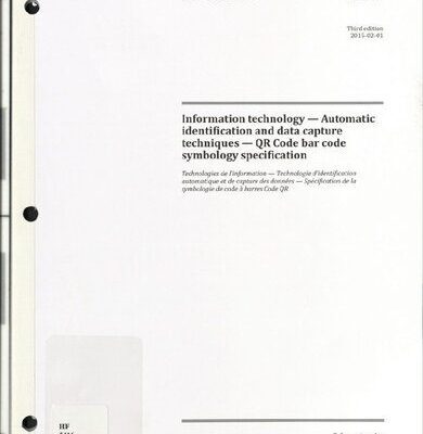 خرید و دانلود نسخه کامل کتاب QR Code bar code symbology specification – ISO/IEC 18004:2015