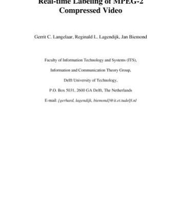 خرید و دانلود نسخه کامل کتاب Real-time labeling of MPEG-2 compressed video